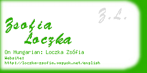 zsofia loczka business card