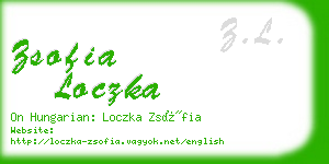 zsofia loczka business card